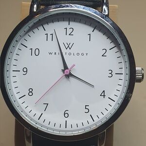 Wristology Modern Minamlist Silver/White Leather Women's Watch